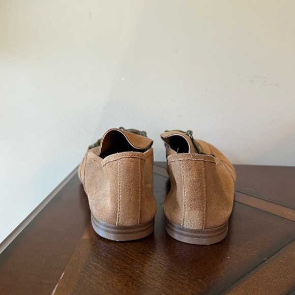 Lord & Taylor 424 Fifth Gabby Tan Suede Leather Loafers Horsebit Slipon 6/36 - Picture 8 of 15